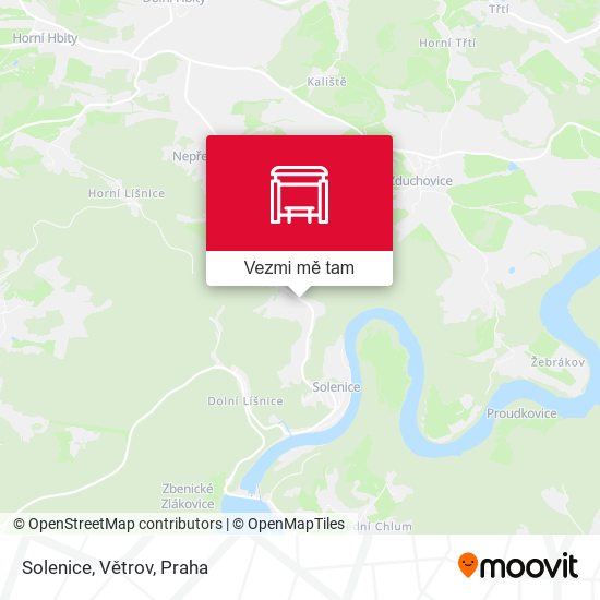 Solenice, Větrov mapa