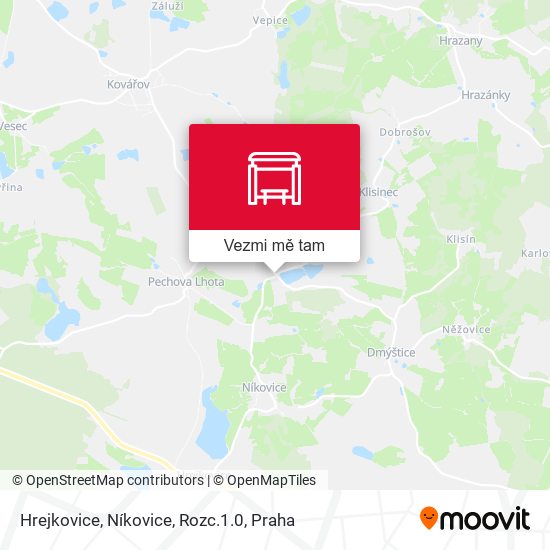 Hrejkovice, Níkovice, Rozc.1.0 mapa