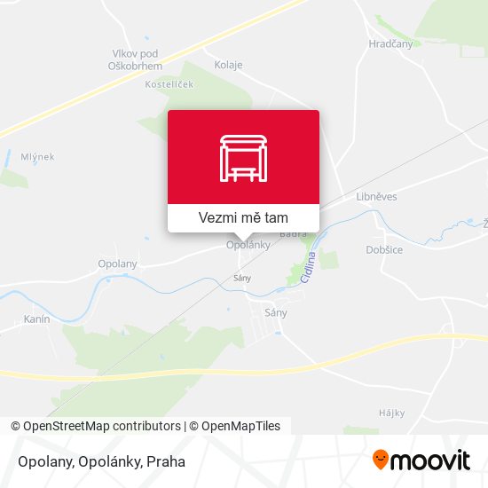 Opolany, Opolánky mapa