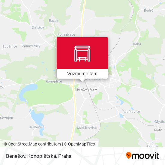 Benešov, Konopišťská mapa