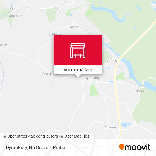 Dymokury, Na Drážce mapa