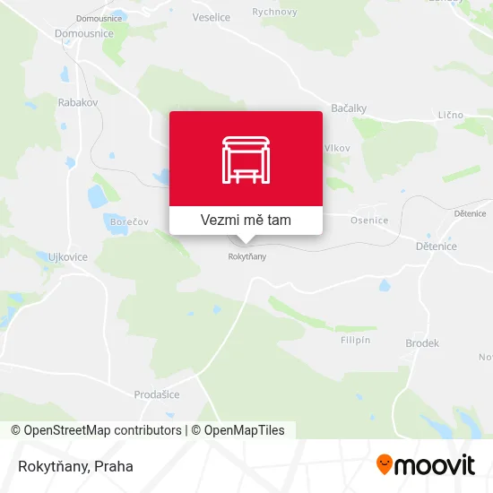 Rokytňany mapa