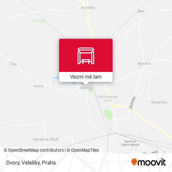 Dvory, Veleliby mapa
