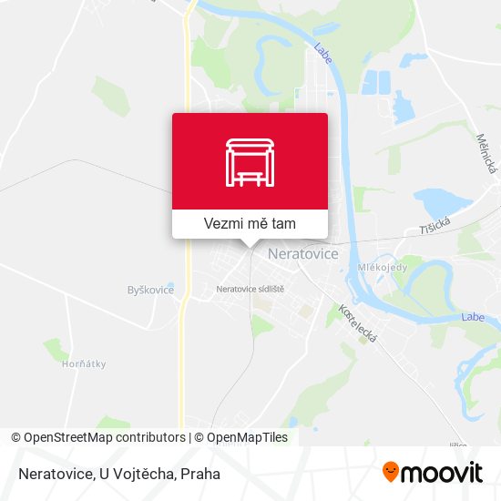 Neratovice, U Vojtěcha mapa
