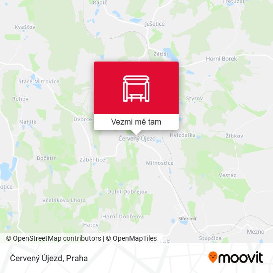 Červený Újezd mapa