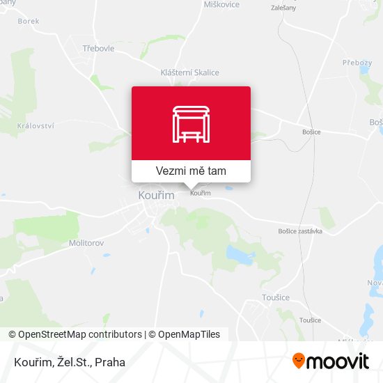 Kouřim, Žel.St. mapa