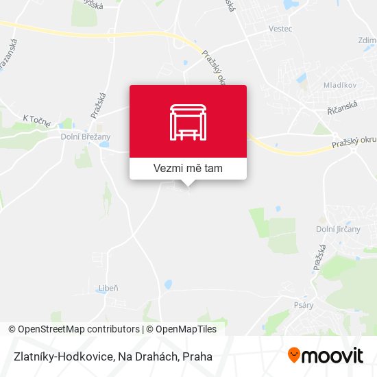 Zlatníky-Hodkovice, Na Drahách mapa