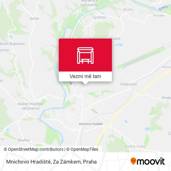 Mnichovo Hradiště, Za Zámkem mapa