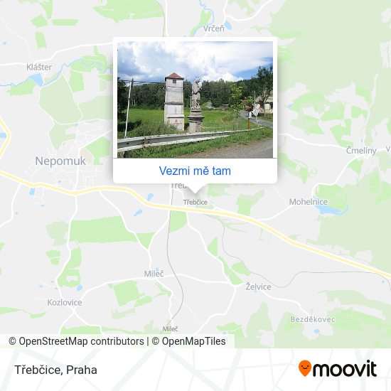 Třebčice mapa