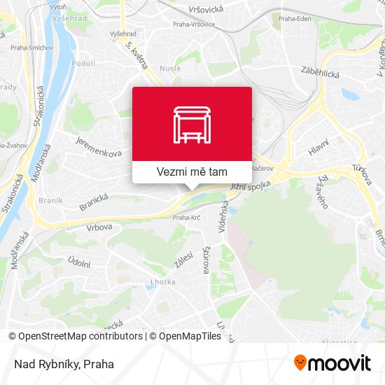 Nad Rybníky mapa