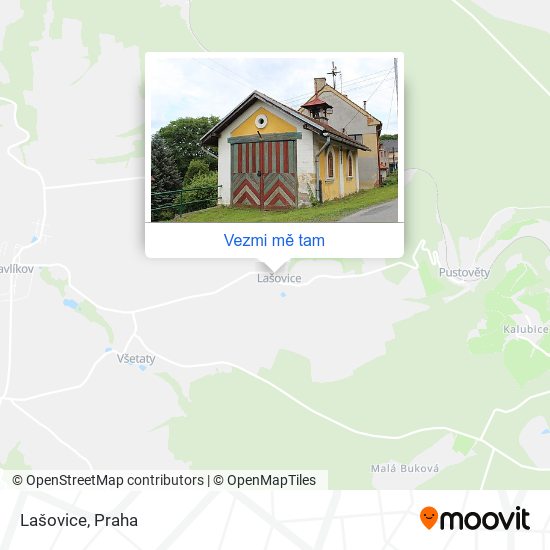 Lašovice mapa