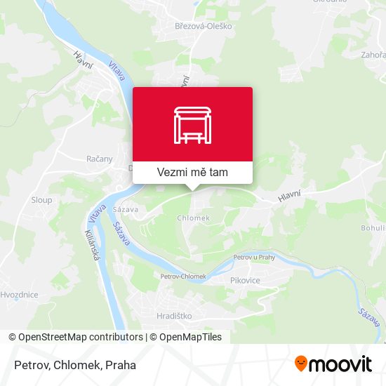 Petrov, Chlomek mapa