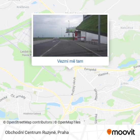 Obchodní Centrum Ruzyně mapa
