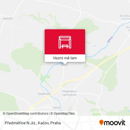 Předměřice N.Jiz., Kačov mapa