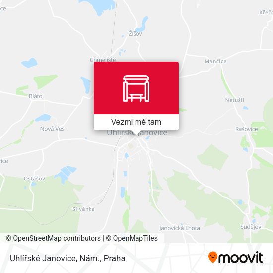 Uhlířské Janovice, Nám. mapa