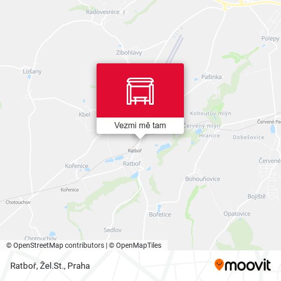 Ratboř, Žel.St. mapa