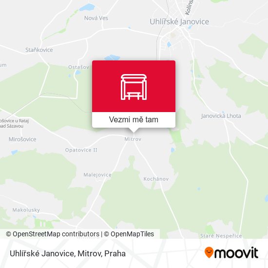 Uhlířské Janovice, Mitrov mapa