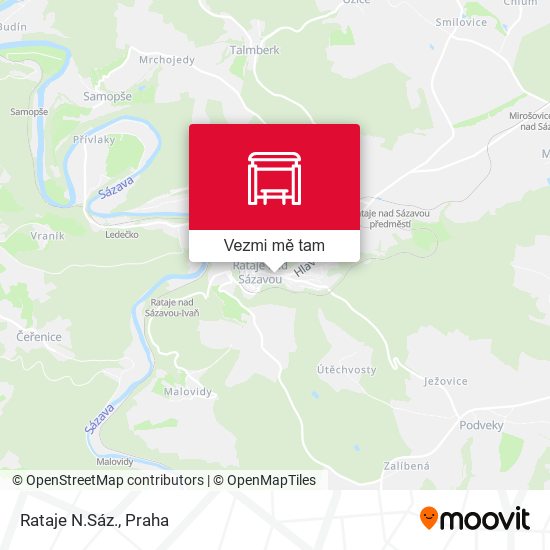 Rataje N.Sáz. mapa