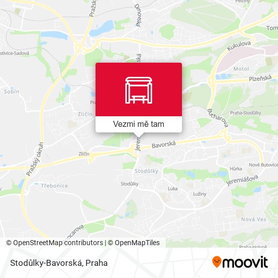 Stodůlky-Bavorská mapa
