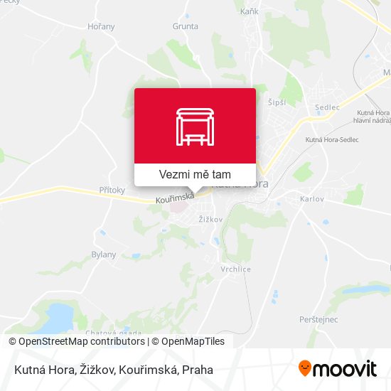 Kutná Hora, Žižkov, Kouřimská mapa