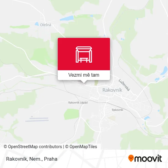 Rakovník, Nem. mapa
