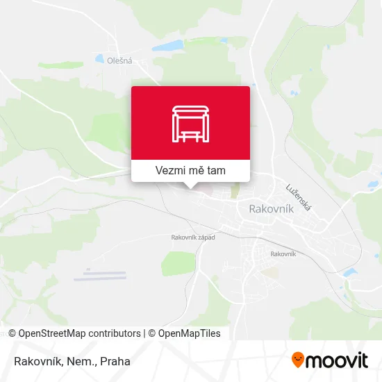 Rakovník, Nem. mapa