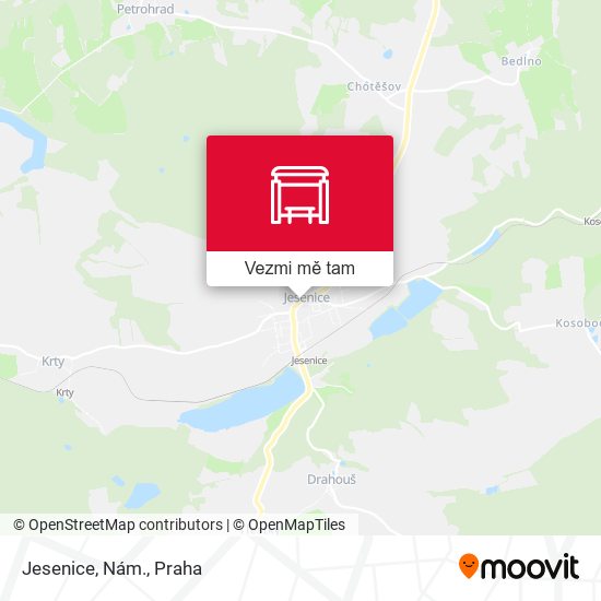 Jesenice, Nám. mapa