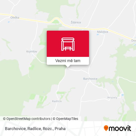 Barchovice, Radlice, Rozc. mapa