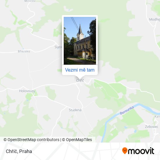 Chříč mapa