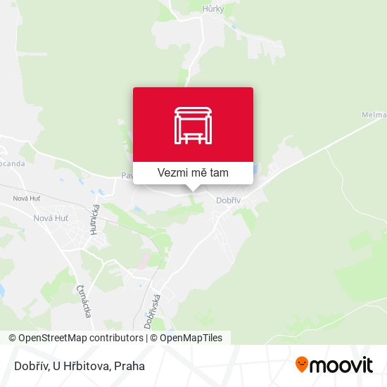 Dobřív, U Hřbitova mapa