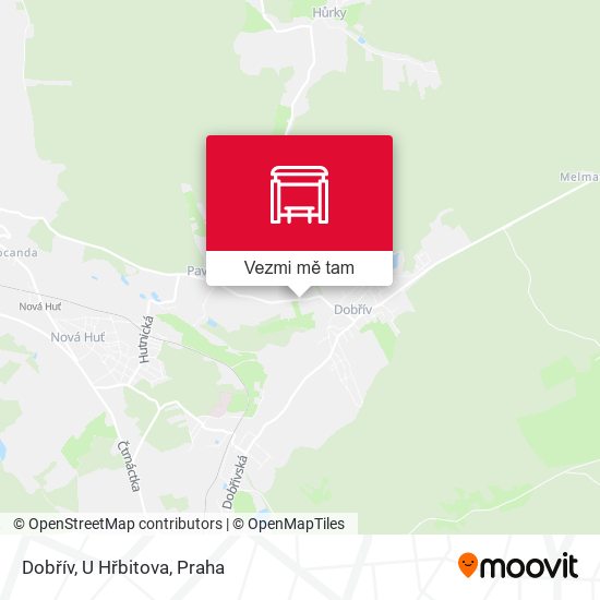 Dobřív, U Hřbitova mapa