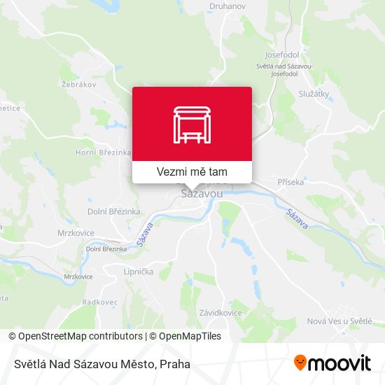 Světlá Nad Sázavou Město mapa