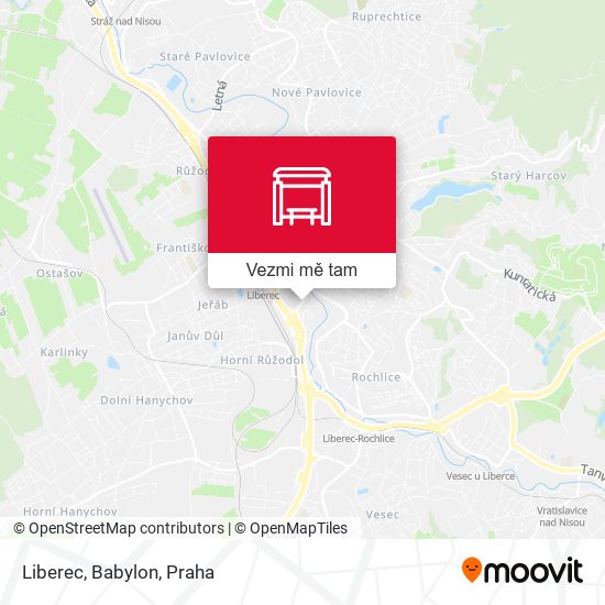 Liberec, Babylon mapa