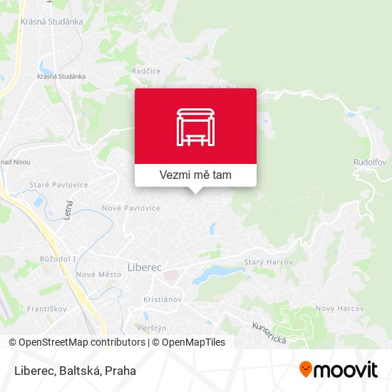 Liberec, Baltská mapa