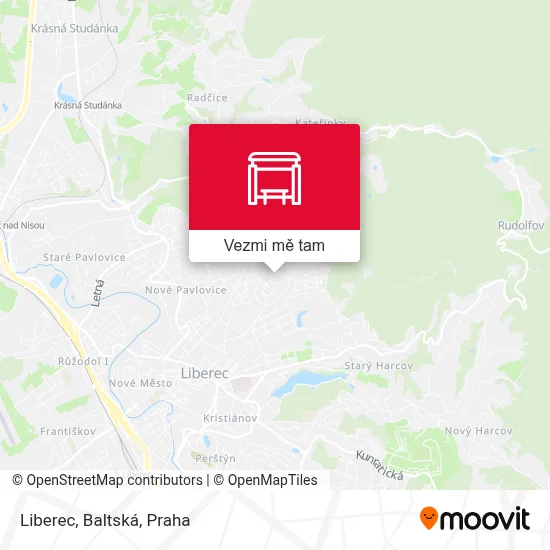 Liberec, Baltská mapa
