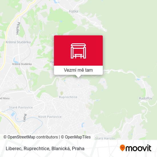 Liberec, Ruprechtice, Blanická mapa