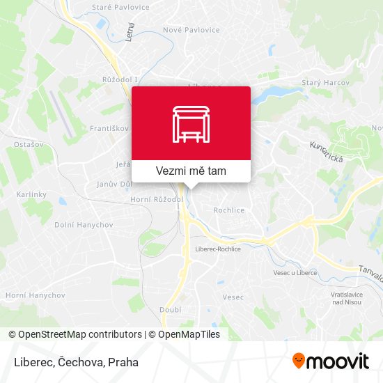Liberec, Čechova mapa