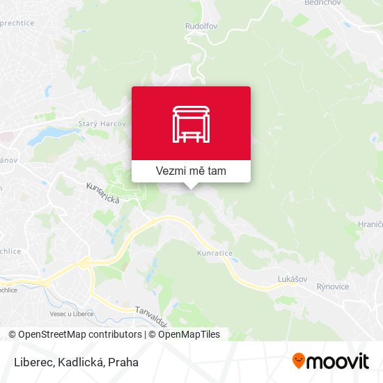 Liberec, Kadlická mapa