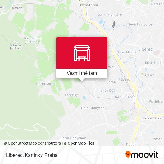 Liberec, Karlinky mapa