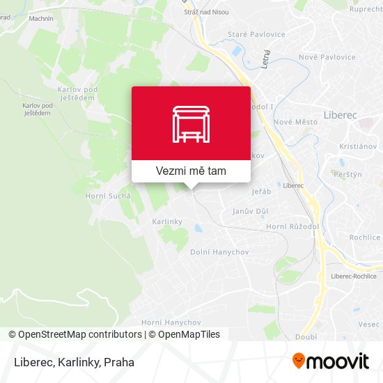 Liberec, Karlinky mapa