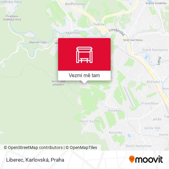 Liberec, Karlovská mapa