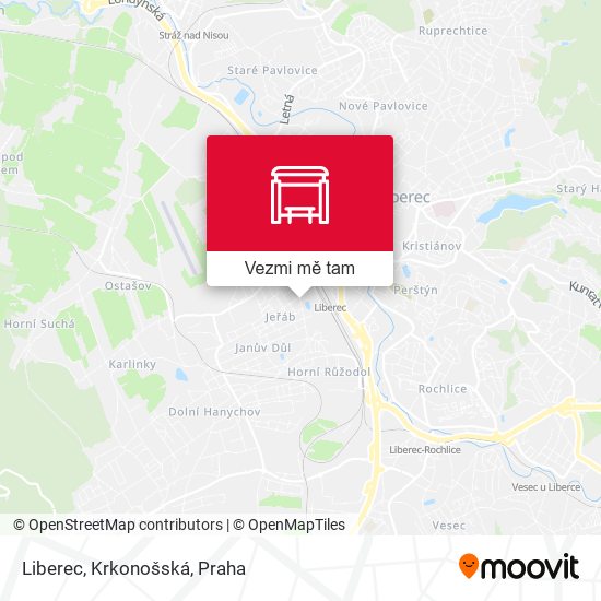 Liberec, Krkonošská mapa