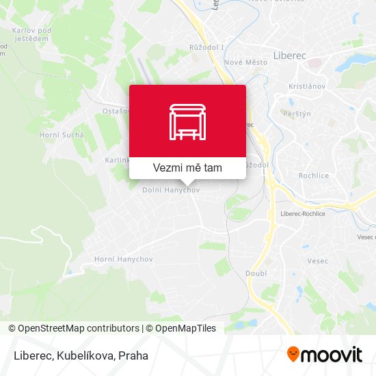 Liberec, Kubelíkova mapa