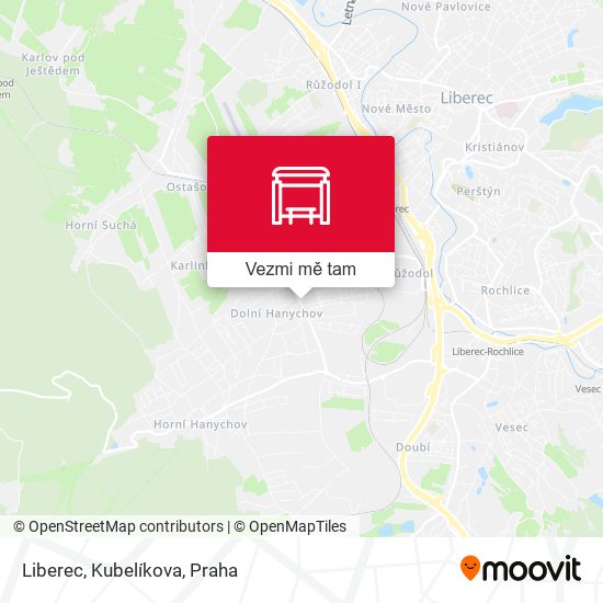 Liberec, Kubelíkova mapa