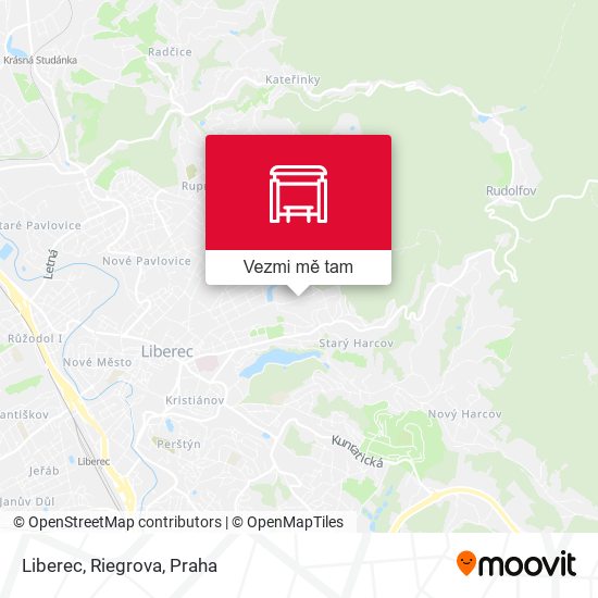 Liberec, Riegrova mapa