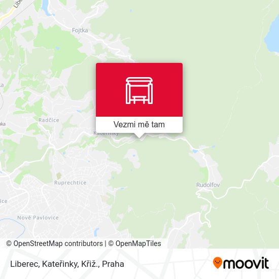 Liberec, Kateřinky, Křiž. mapa