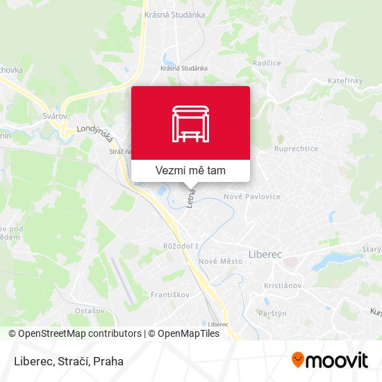 Liberec, Stračí mapa