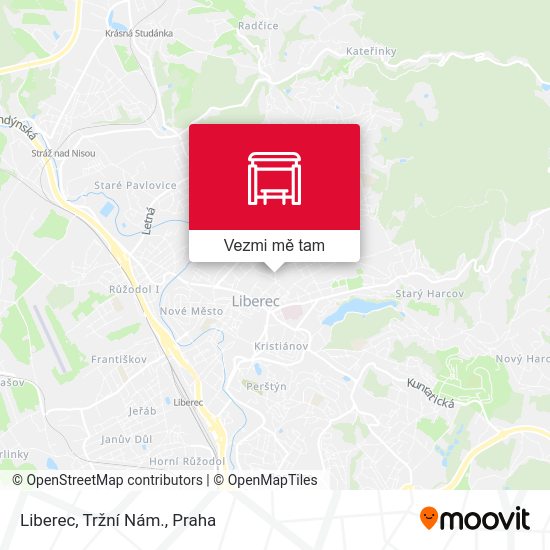 Liberec, Tržní Nám. mapa