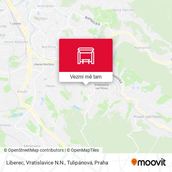 Liberec, Vratislavice N.N., Tulipánová mapa