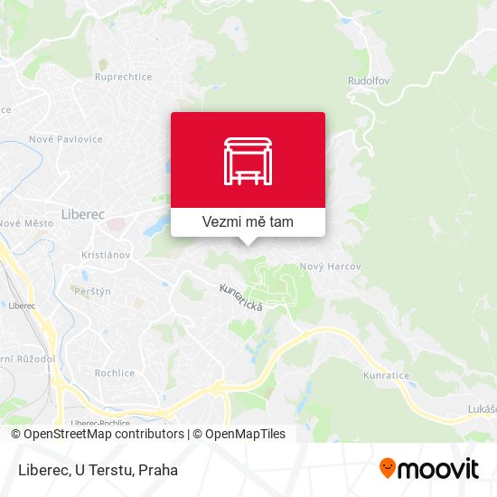 Liberec, U Terstu mapa